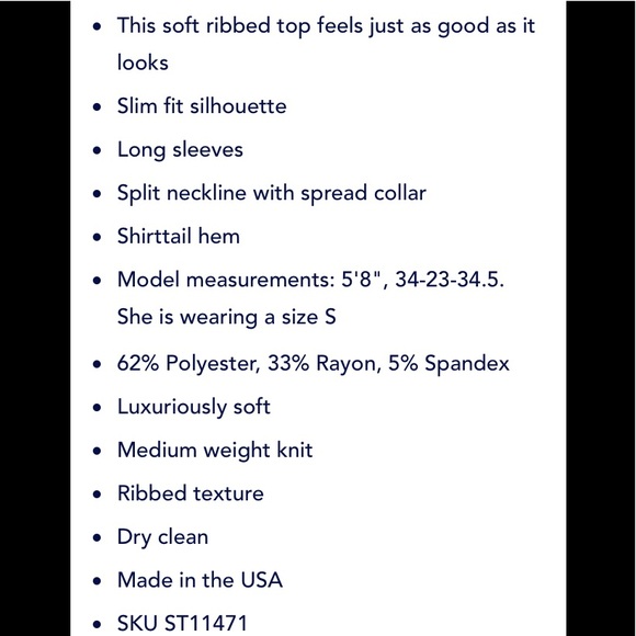 Splendid Sylvie Rib Long Sleeve Scoop Polo NWT - Picture 6 of 6